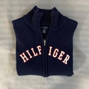 Tommy Hilfiger full zip knit sweater